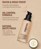 کرم پودر مات شیگلم مناسب پوست چرب و مختلط - Honey SHEGLAM FOUNDATION MATT