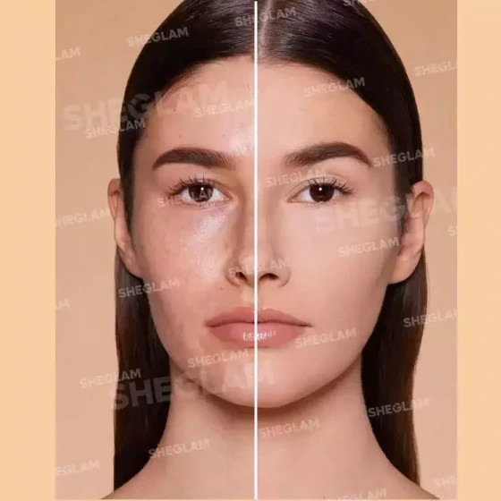 پنکک کرم پودری شیگلم مدل SKin-Focus کنترل چربی پوست +کاور بالا